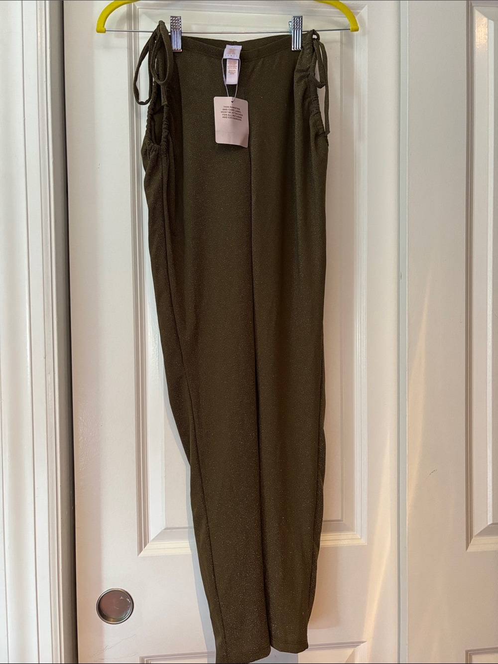 ***2 for $25*** NWT Savage X Fenty Olive Green Straight-Leg Pull-On Pants Sz Lg